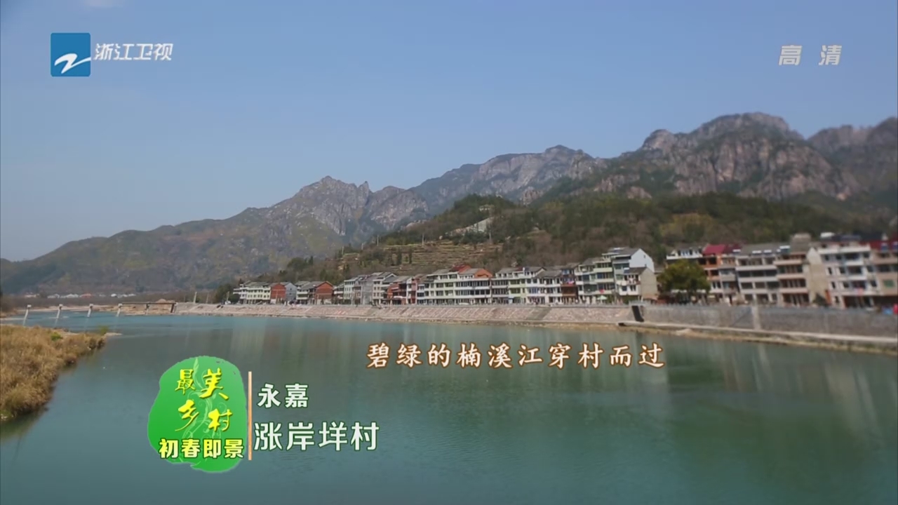 最美乡村初春即景:永嘉涨岸垟村