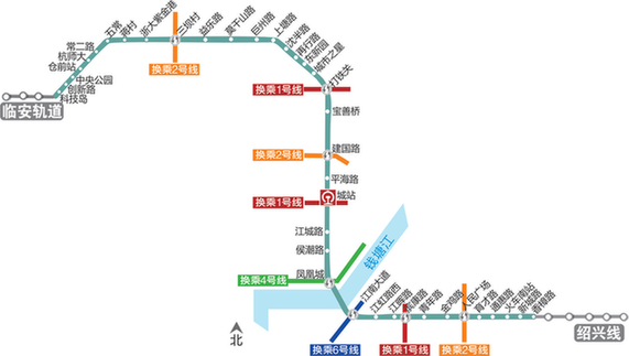 杭州地铁5号线站点图