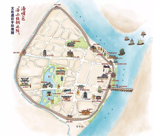 宁波首份海上丝绸之路遗址手绘地图出炉