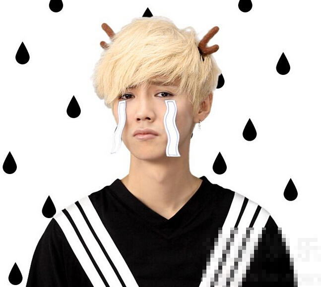 鹿晗 卖萌表情包  - 手机新蓝网