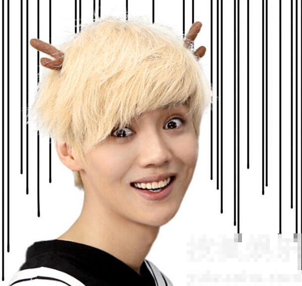 鹿晗 卖萌表情包  - 手机新蓝网