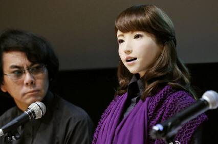 日本研发人工智能美女机器人