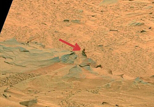 NASA公布火星照片现神秘螃蟹图案 科学家称是