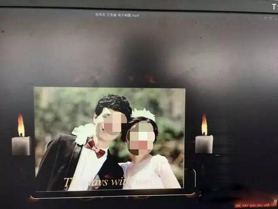 浙江夫妻收“最可怕”婚纱照：照片两侧摆白蜡烛似鬼结婚