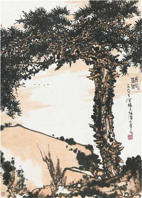 2015十件最贵艺术品:潘天寿《鹰石山花图》居首