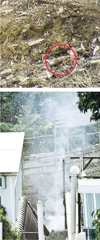 香港发现两枚战时迫击炮弹顺利将其引爆（图）