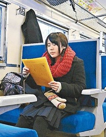 “唯一的定期乘客”女生原田华奈。图片来自网络
