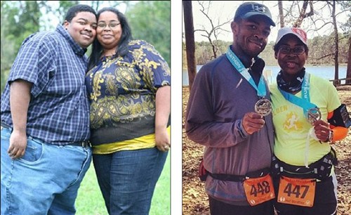 美一夫妇同健身5年共减肥500磅成马拉松选手（图）