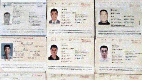 中国浙江籍男子陈小敏伪造大量中国护照 来源：《南华早报》