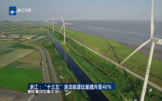 浙江：“十三五”清洁能源比重提升至40%