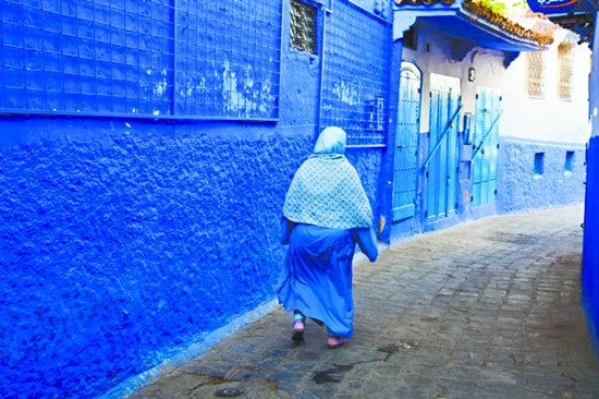 摩洛哥蓝色之城