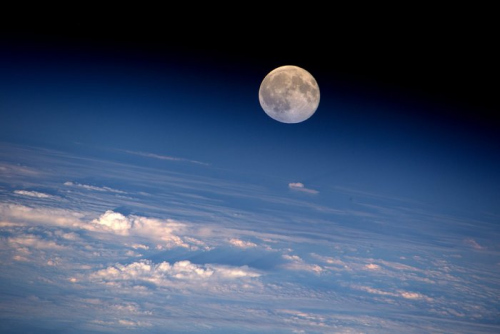 国际空间站宇航员太空望满月 感叹时光飞逝(图)