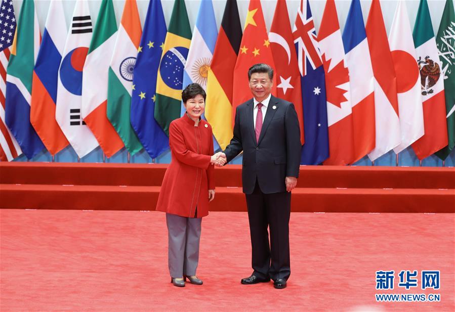 （杭州G20·XHDW）（31）习近平迎接出席二十国集团领导人第十一次峰会的成员和嘉宾国领导人、有关国际组织负责人