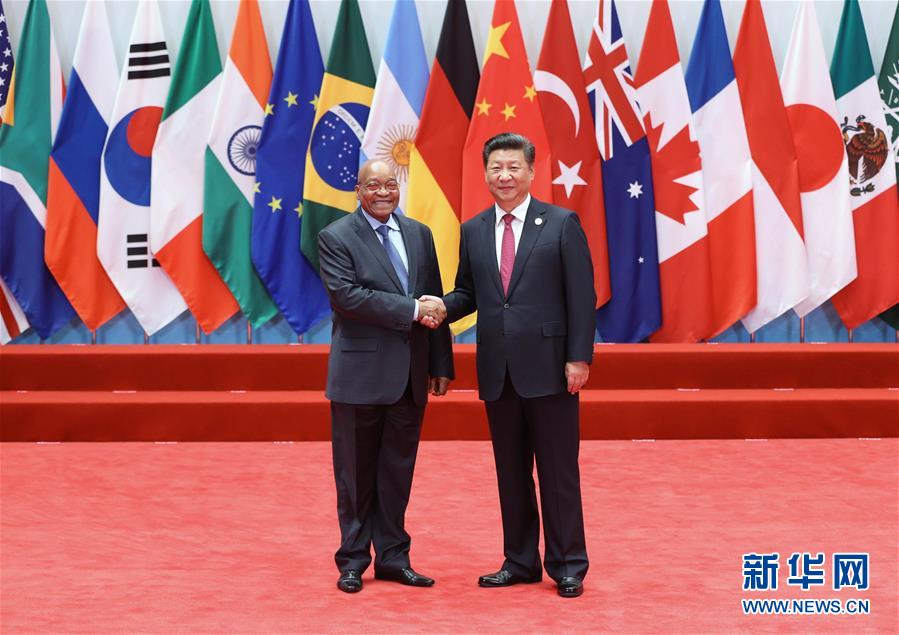 （杭州G20·XHDW）（32）习近平迎接出席二十国集团领导人第十一次峰会的成员和嘉宾国领导人、有关国际组织负责人