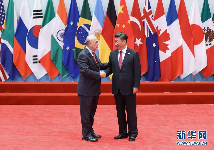 （杭州G20·XHDW）（6）习近平迎接出席二十国集团领导人第十一次峰会的成员和嘉宾国领导人、有关国际组织负责人