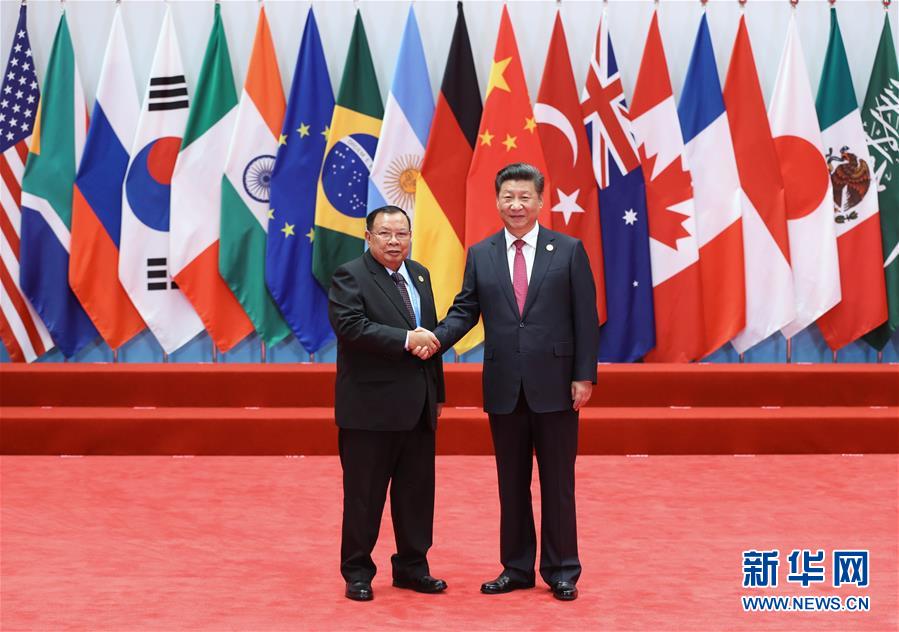 （杭州G20·XHDW）（26）习近平迎接出席二十国集团领导人第十一次峰会的成员和嘉宾国领导人、有关国际组织负责人
