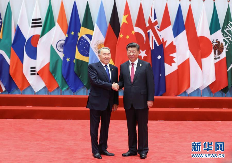 （杭州G20·XHDW）（24）习近平迎接出席二十国集团领导人第十一次峰会的成员和嘉宾国领导人、有关国际组织负责人