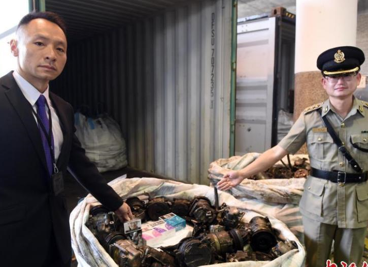 香港海关查获300万支走私烟 以零件作掩护_新蓝网