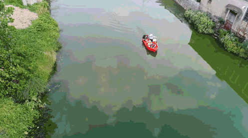 这些神秘小船在找啥?海盐治水从岸上巡河到水上巡河