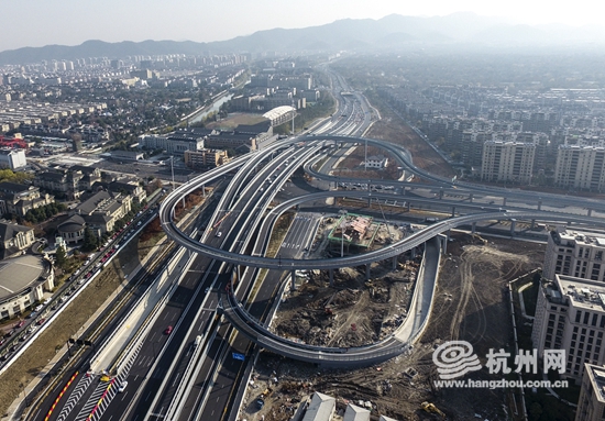紫金港立交竣工在即 杭州城西区块 上天入地 近