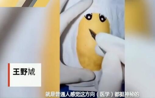 奶爸给水果做手术普及医学知识 网友:想看给芝