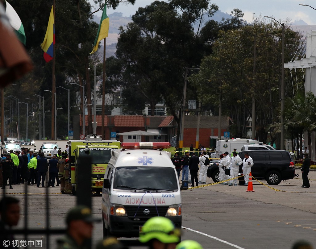 哥伦比亚一警察学院发生汽车炸弹爆炸 致8人死亡