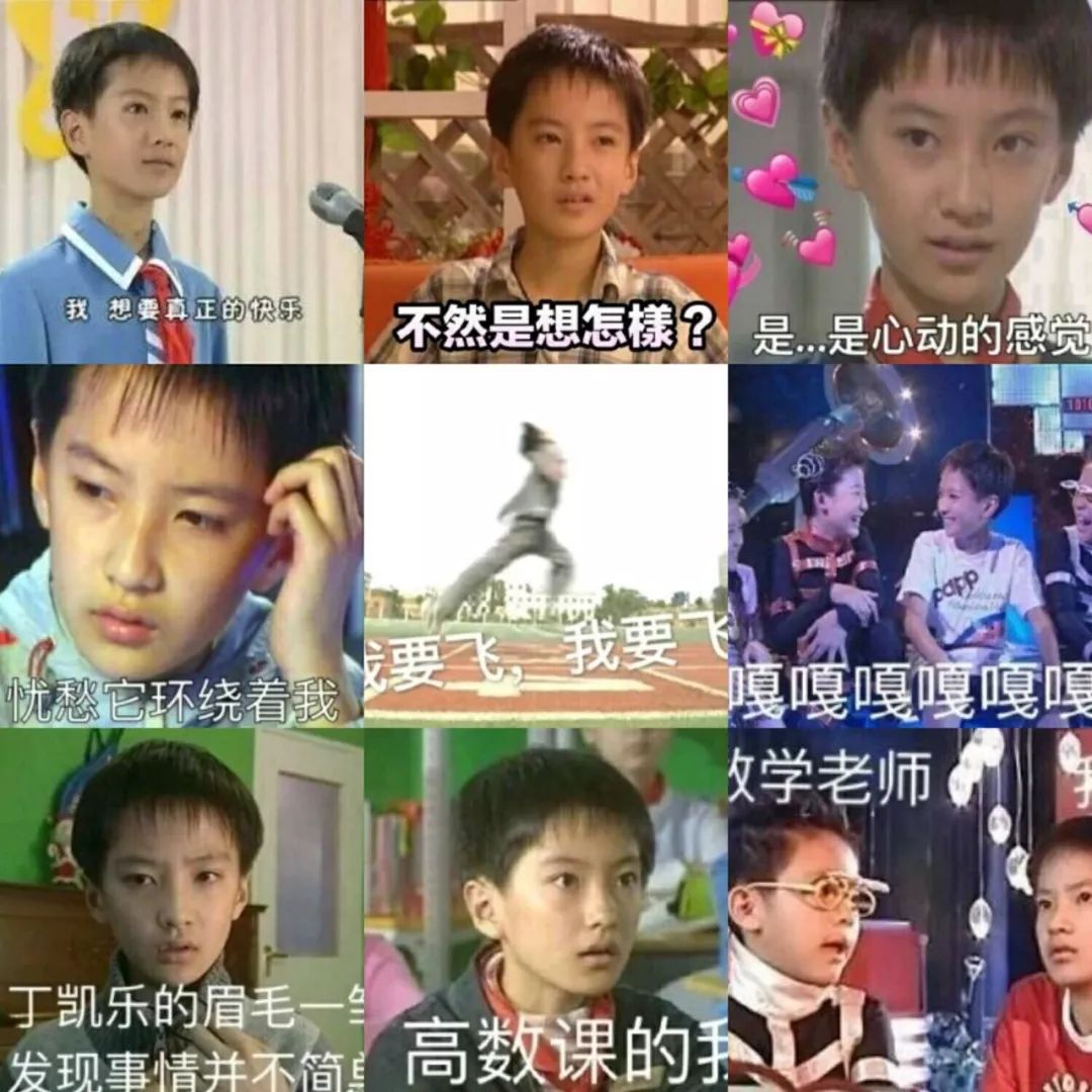 打那以后,再见到他就是从《快乐星球》里截出来的一系列表情包了↓