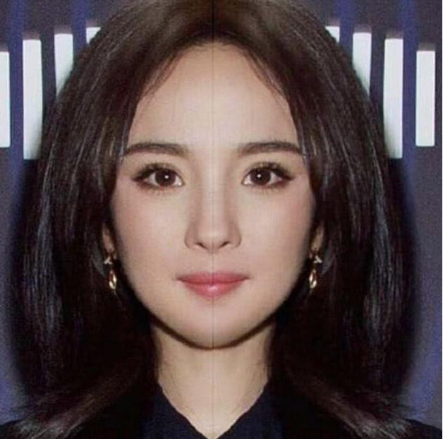 当明星半边脸对称组合 热巴宋祖儿认不出 只有她和本人最像