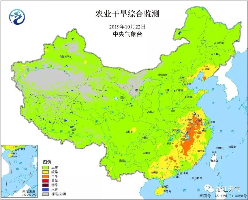 干旱气象影响因子_干旱气象投稿_江西超95%县市区出现特重气象干旱