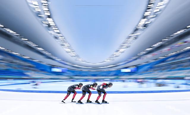 （北京冬奥会）速度滑冰——“冰丝带”举办第2次训练赛
