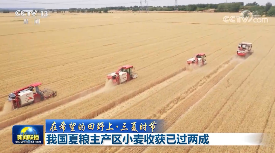 【在期望的田野上·三夏时节】我国夏粮主产区小麦收成已过两成