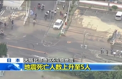 日本:大阪北部地区6.1级地震--地震死亡人数上