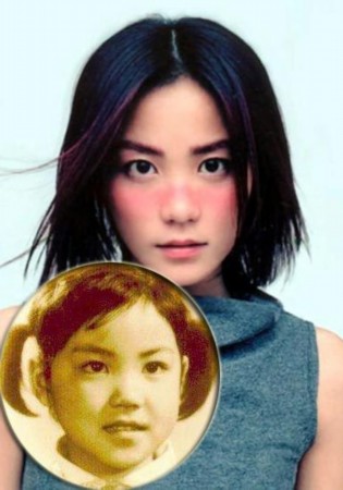 王菲童年照:大众化的可爱小脸蛋