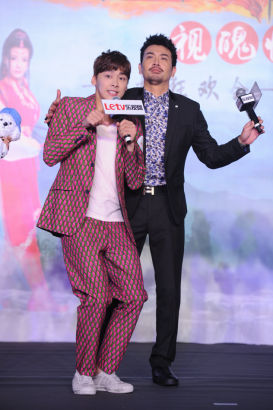 李易峰和张智尧现场秀演技