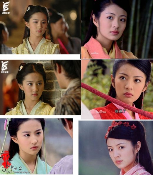 刘亦菲和安以轩,以女神刘亦菲完美的脸蛋和身材,当然无敌手!