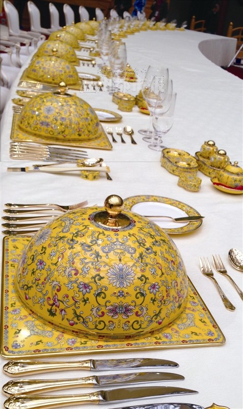 apec欢迎晚宴餐具温商制造