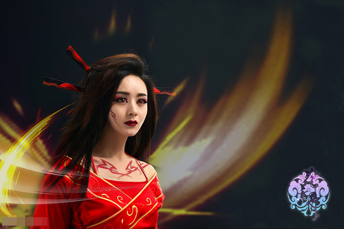 花千骨赵丽颖霸气妖媚"妖神妆"