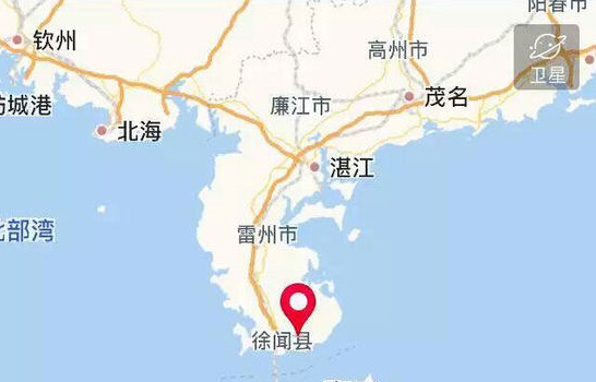 广东湛江徐闻县发生38级地震 震源深度9千米