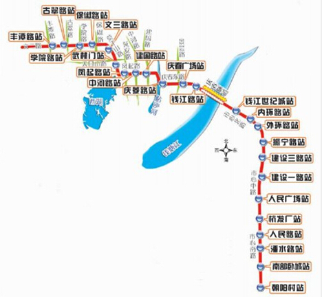杭州2号地铁线路图片
