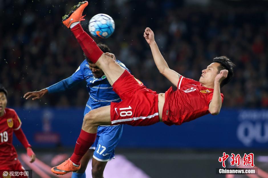 2018世界杯预选赛中国队大胜马尔代夫