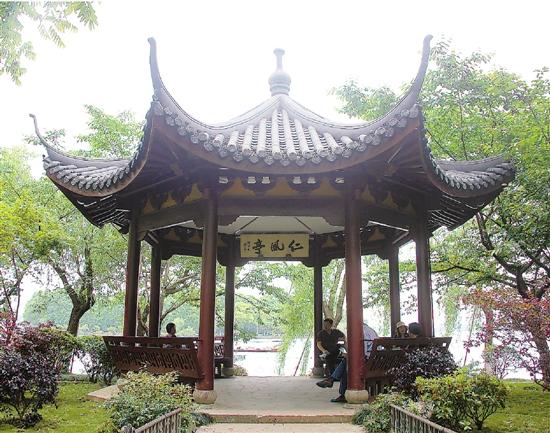 苏堤仁风亭经修缮后重新开放最大程度恢复原版风貌