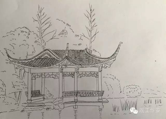 杭州西湖素描图片大全图片