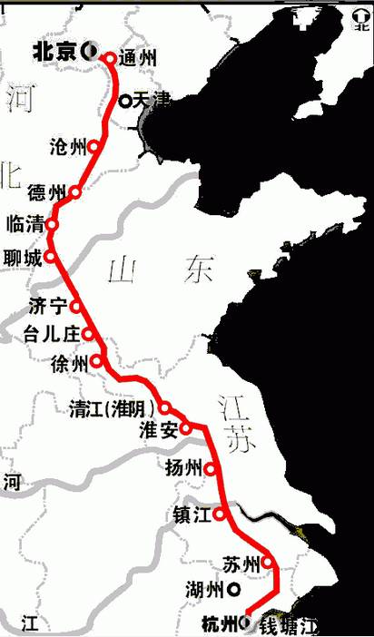 古今運河路線圖