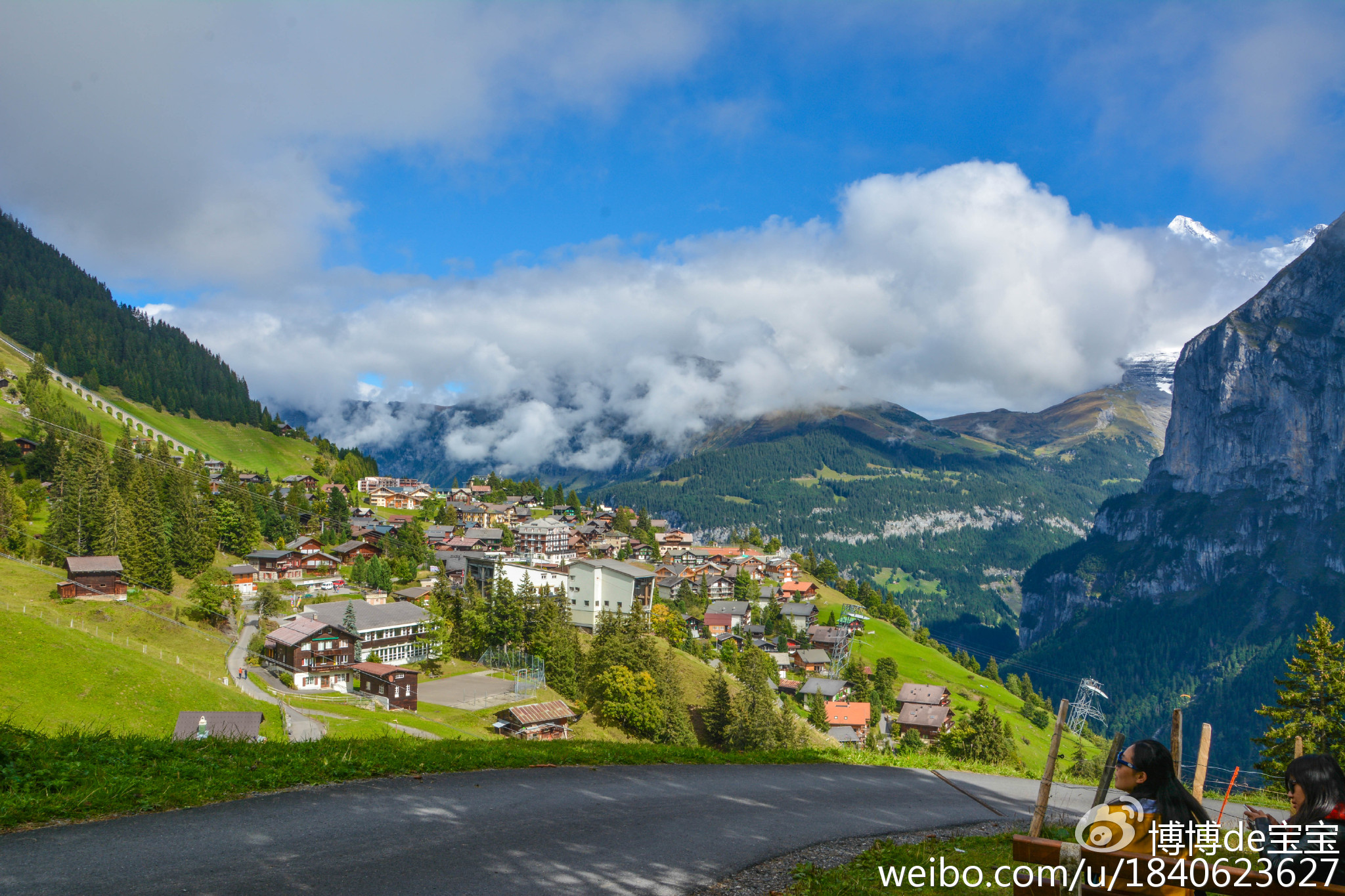 瑞士米伦小镇图片