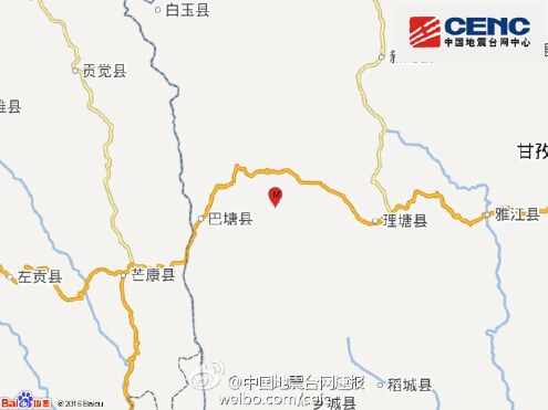 四川甘孜州炉霍县发生2.6级地震 震源深度7千米