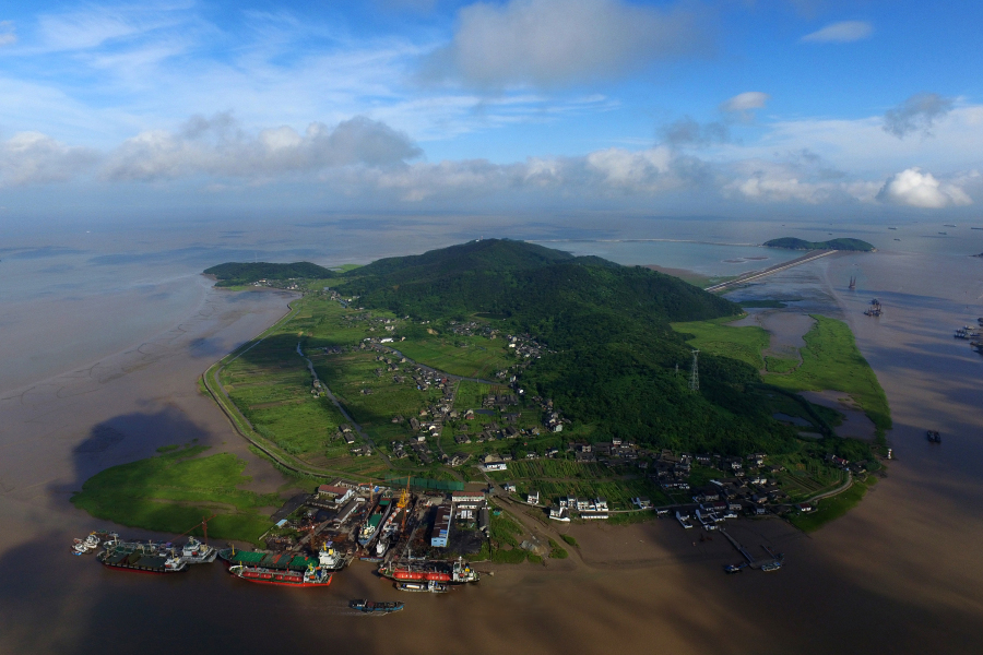 俯瞰舟山大鹏岛 传统中透着清新