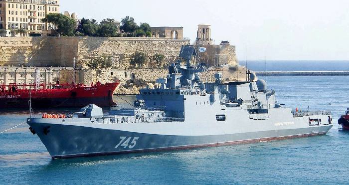 资料图:海军上将格里戈罗维奇导弹护卫舰.