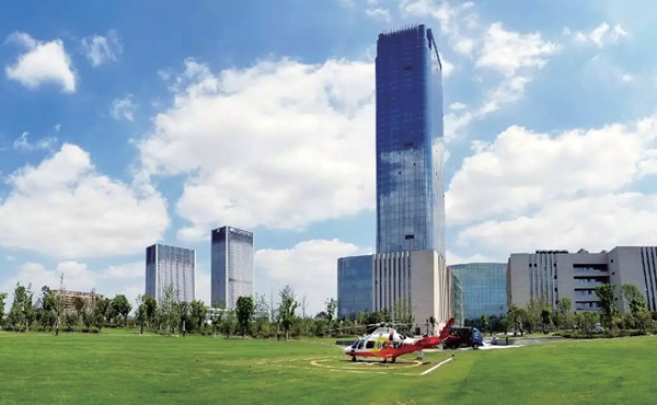 浙江国际影视中心停机坪成功启用