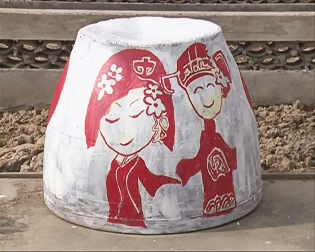 五彩缸罐 美丽乡村