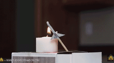 2017-11-16 10:54:51 用铝箔和火柴头可以做成一个迷你小火箭!